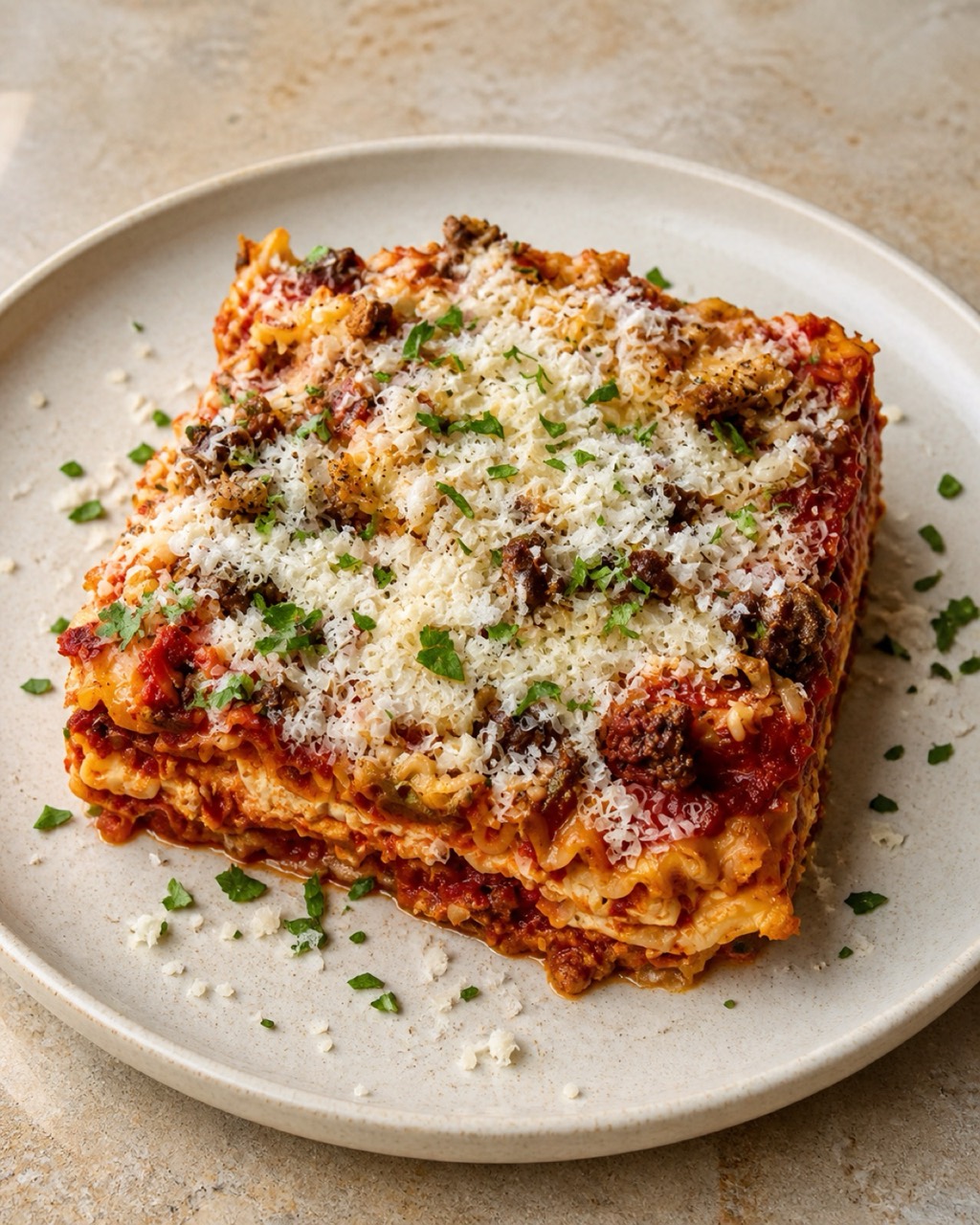 High-Protein No-Boil Cottage Cheese Lasagna